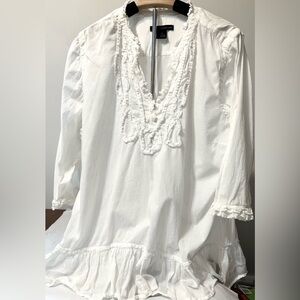 CALVIN KLEIN JEANS LADIES LONG SLEEVE SHIRT WITH APPLIQUÉ